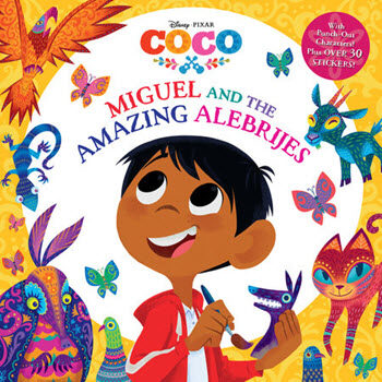 A book cover with an image of miguel.